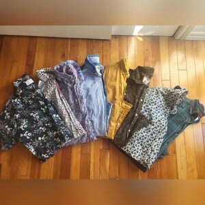 Mixed Button-Up Man Shirt Bundle Of 8